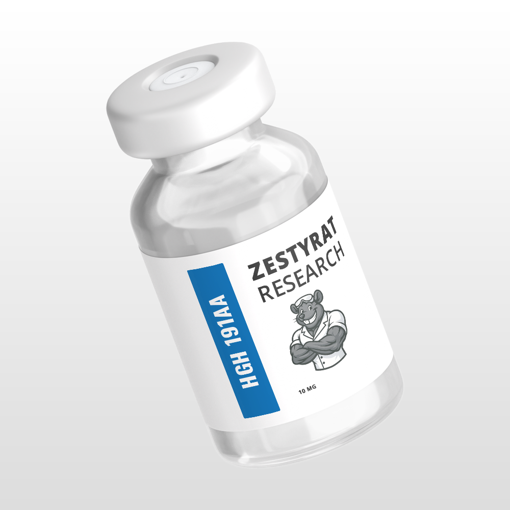 HGH 191aa recombinant protein research vial from ZestyRat Research